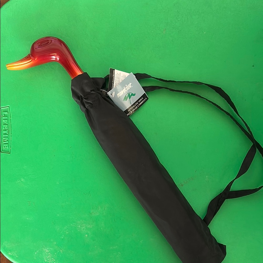 Duck Head Umbrella for Kids - Black and Red
